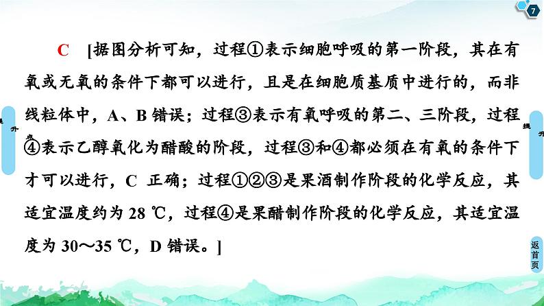 高中生物选择性必修三  第1章 素能提升课 发酵工程与其他相关知识的综合 课件练习题第7页