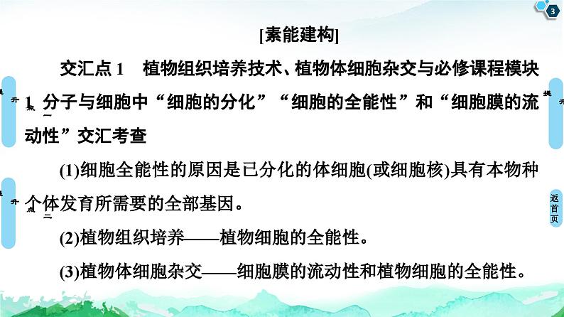 高中生物选择性必修三  第2章 素能提升课 细胞工程与其他相关知识的综合 课件练习题第3页