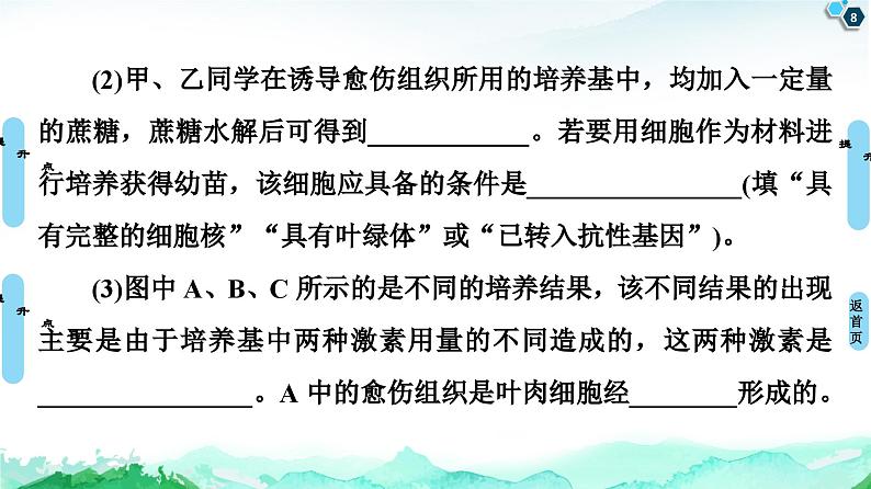 高中生物选择性必修三  第2章 素能提升课 细胞工程与其他相关知识的综合 课件练习题第8页