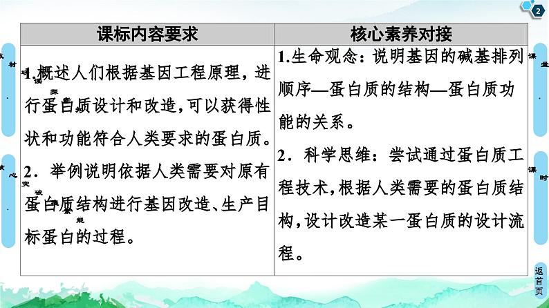 高中生物选择性必修三  第3章 第4节 蛋白质工程的原理和应用 课件练习题第2页