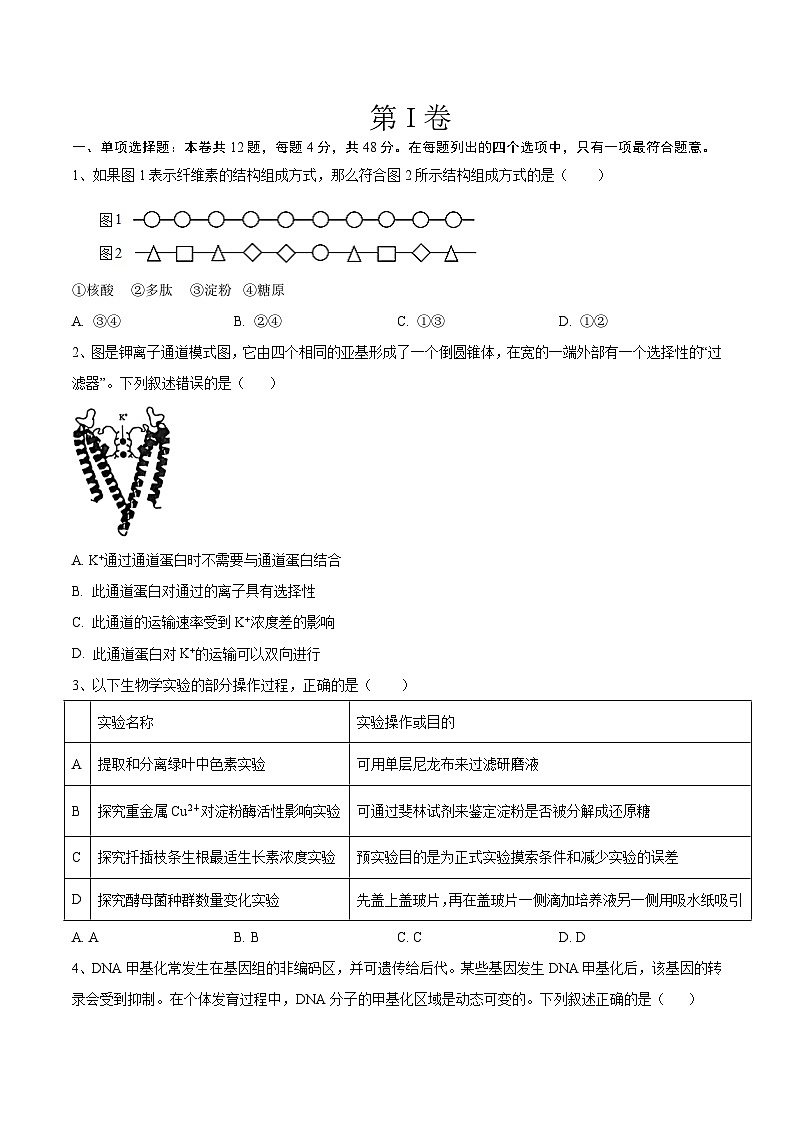 必刷卷05——【高考三轮冲刺】2023年高考生物考前20天冲刺必刷卷（天津卷）（原卷版+解析版）02