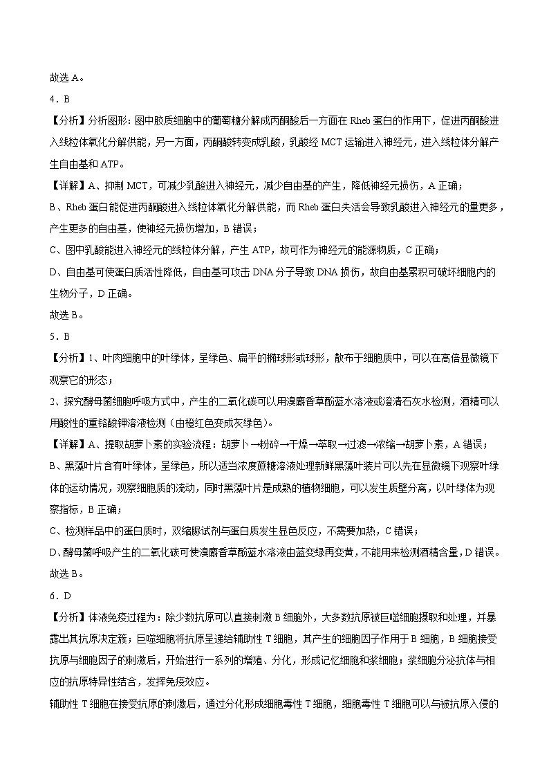 真题重组卷04 冲刺2023年高考广东真题重组卷（参考答案）第3页
