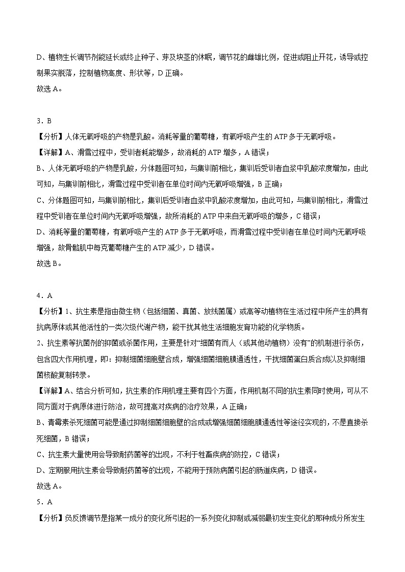 真题重组卷05——2023年高考生物真题汇编重组卷（广东专用）03