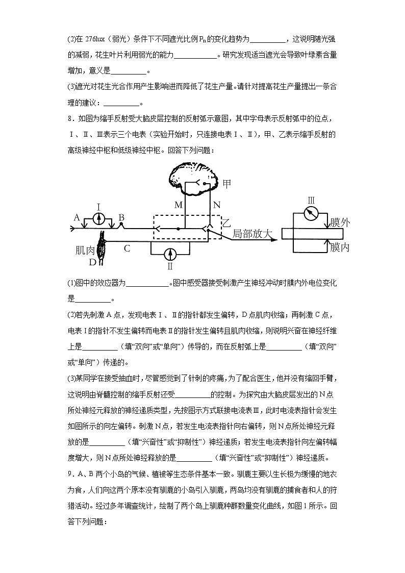 2023届山西省朔州市怀仁市一中高三四模理综生物试题（含答案）第3页