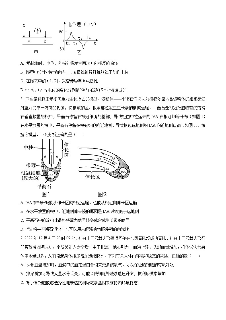 辽宁省协作校2022-2023学年高三下学期第一次模拟考试 生物 Word版试题03