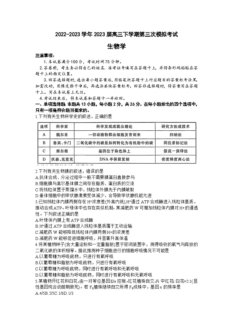 生物学第1页
