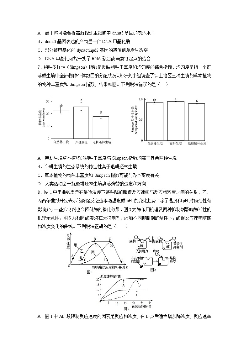 2023年高考生物押题卷01（考试版）第3页
