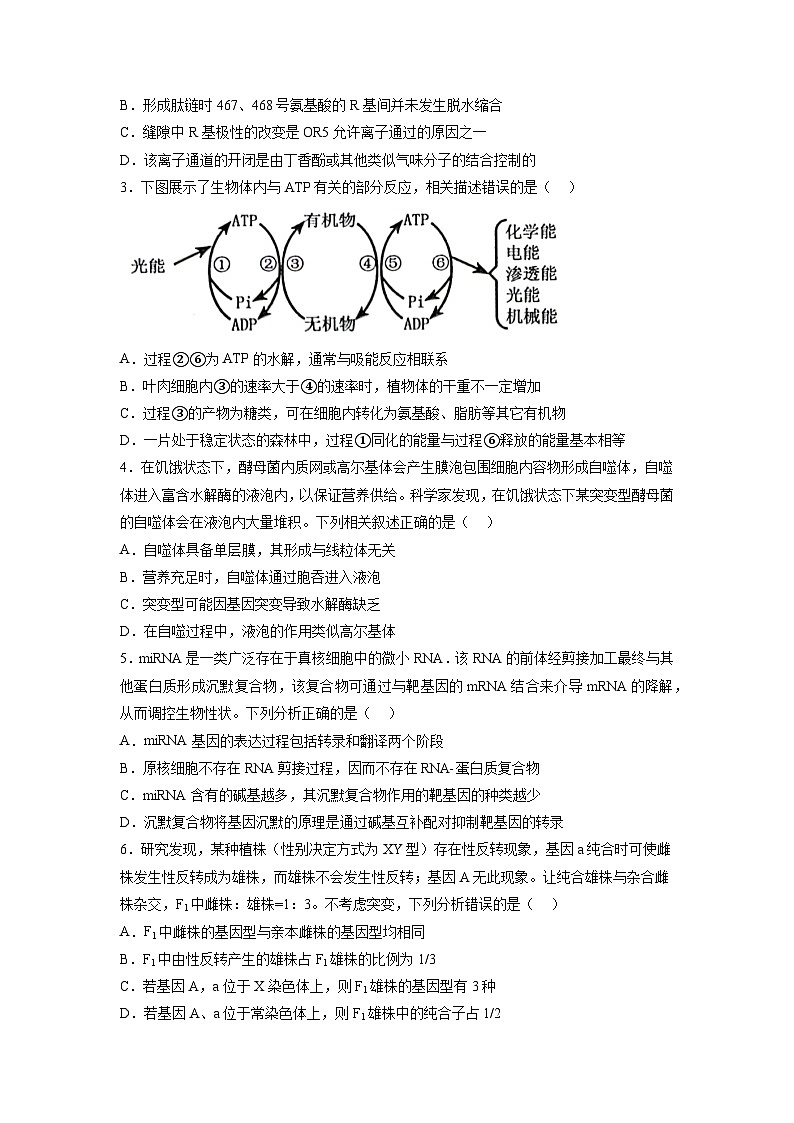 2023年高考生物押题卷02（考试版）第2页