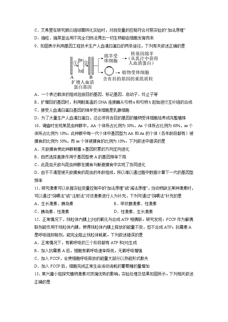 2023年高考生物押题卷02（广东卷）（含考试版、全解全析、参考答案、答题卡）03