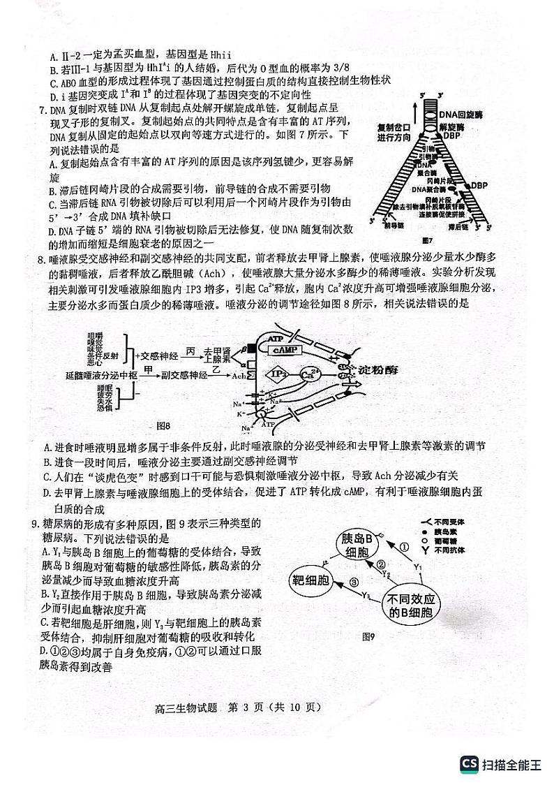 2023届山东省部分重点中学高考考前热身押题生物试题（无答案）03