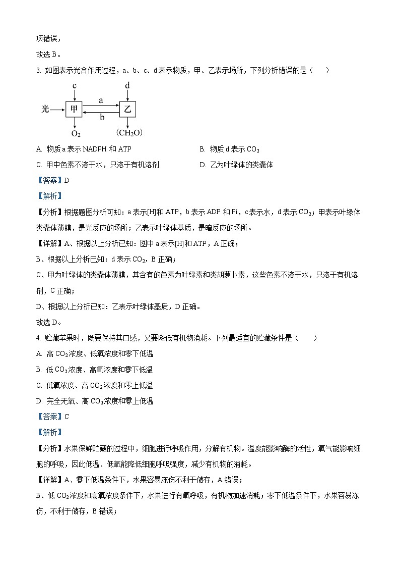 精品解析：福建省莆田市二十五中2022-2023学年高一下学期期中生物试题（解析版）第2页