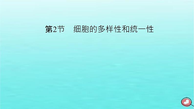 新教材2023年高中生物第1章走近细胞第2节细胞的多样性和统一性课件新人教版必修1第2页