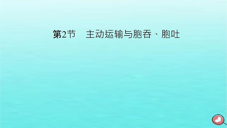 新教材2023年高中生物第4章细胞的物质输入和输出第2节主动运输与胞吞胞吐课件新人教版必修1第2页