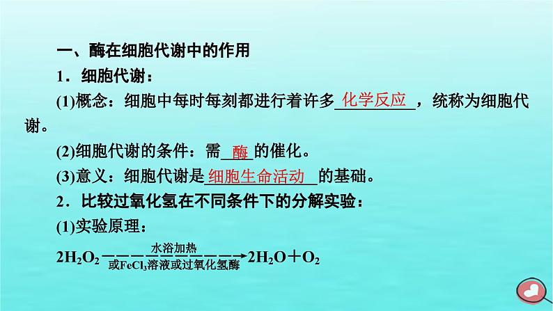 新教材2023年高中生物第5章细胞的能量供应和利用第1节降低化学反应活化能的酶（课件+夯基提能作业）新人教版必修106