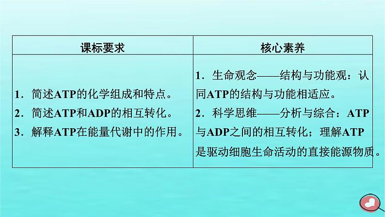 新教材2023年高中生物第5章细胞的能量供应和利用第2节细胞的能量“货币”ATP（课件+夯基提能作业）新人教版必修103