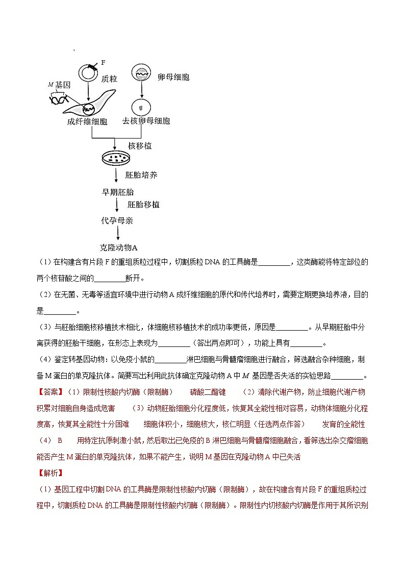 专题12 现代生物科技专题-十年（2012-2021）高考生物真题分项汇编（全国通用）（解析版）第2页