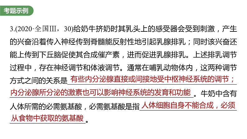 2023届高考生物复习专题★★★　个体稳态中相关过程变化机理分析课件PPT第5页