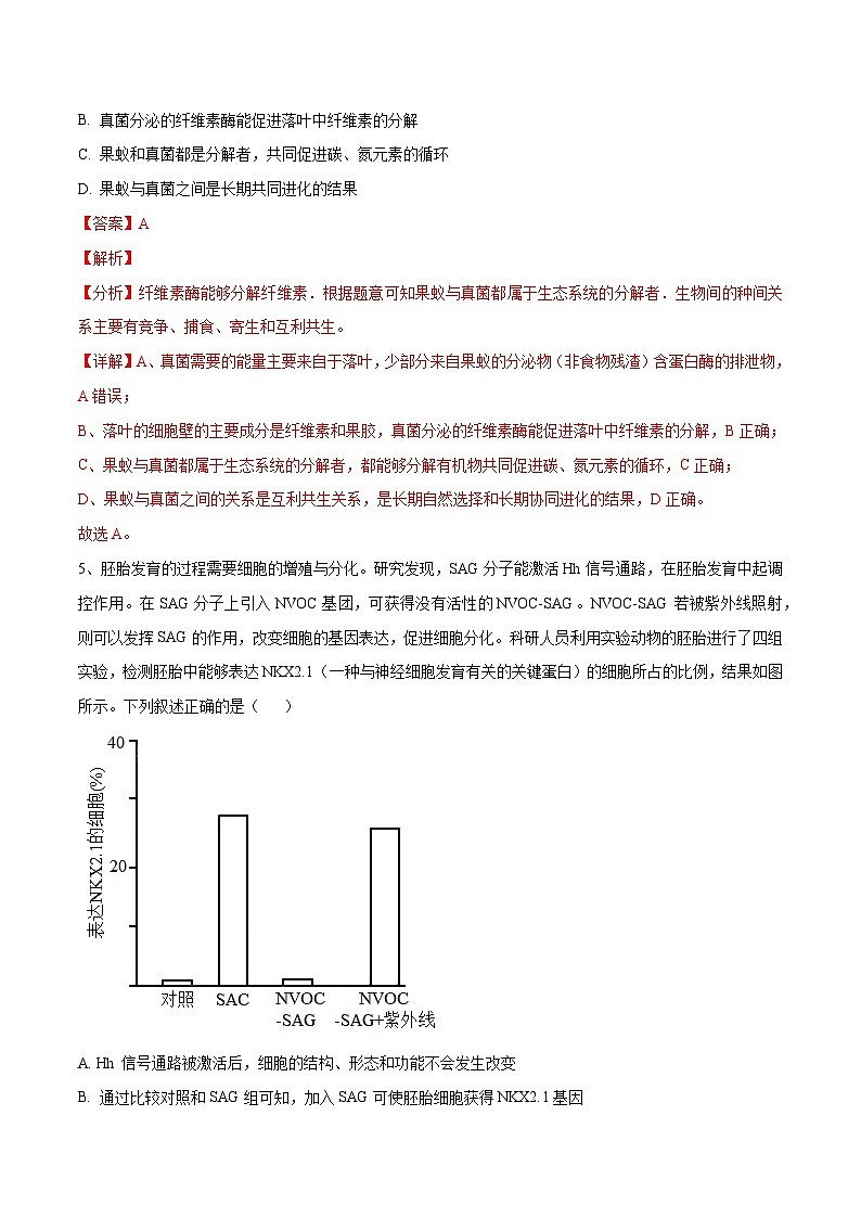 卷04【押题演练】备战2023年高考生物全真模拟押题卷（全国乙卷）（解析版）03