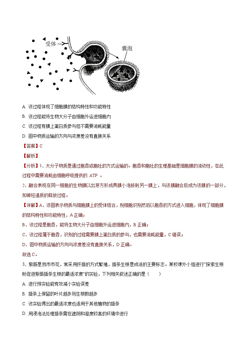 卷01【押题演练】备战2023年高考生物全真模拟押题卷（全国甲卷）（解析版）第2页