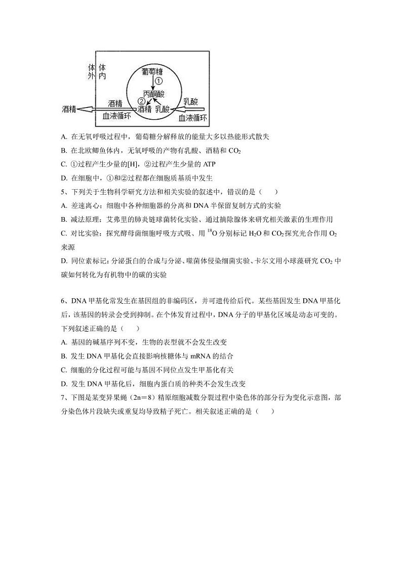 2023年高考生物考前信息必刷卷（一）（福建卷）PDF版含答案02