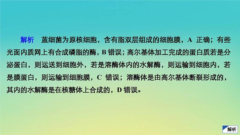 新教材高中生物第2章细胞的结构水平测试课件浙科版必修108