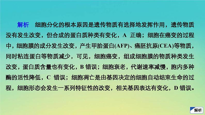 新教材高中生物第4章细胞的生命历程水平测试课件浙科版必修107