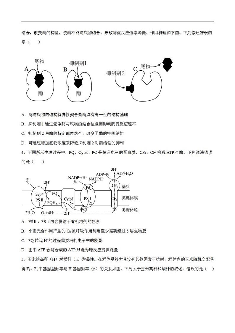 试卷03【押题演练】备战2023年高考生物全真模拟押题试卷（山东试卷）（原试卷版）02