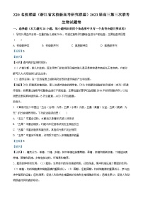 浙江省Z20名校联盟2023届高三生物第三次联考试题（Word版附解析）