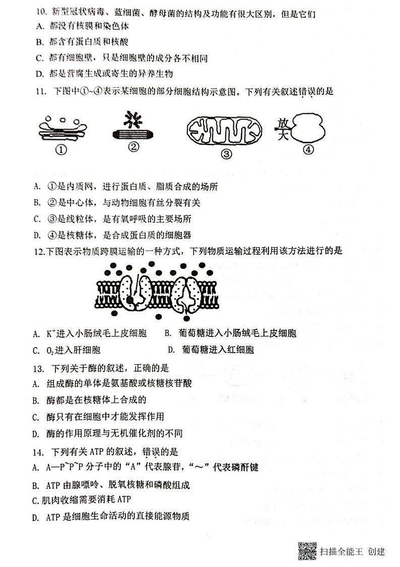 2022-2023学年江苏省徐州市铜山区高二上学期期中考试生物试题（PDF版）02