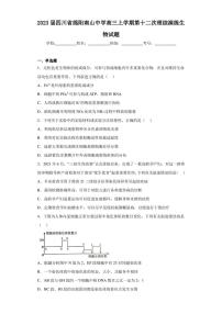 2023届四川省绵阳南山中学高三上学期第十二次理综演练生物试题（含答案解析）