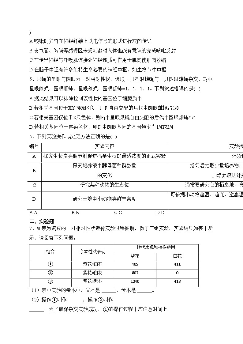 安徽省定远中学2023届高三下学期5月高考冲刺卷（二）生物试卷（含答案）第2页