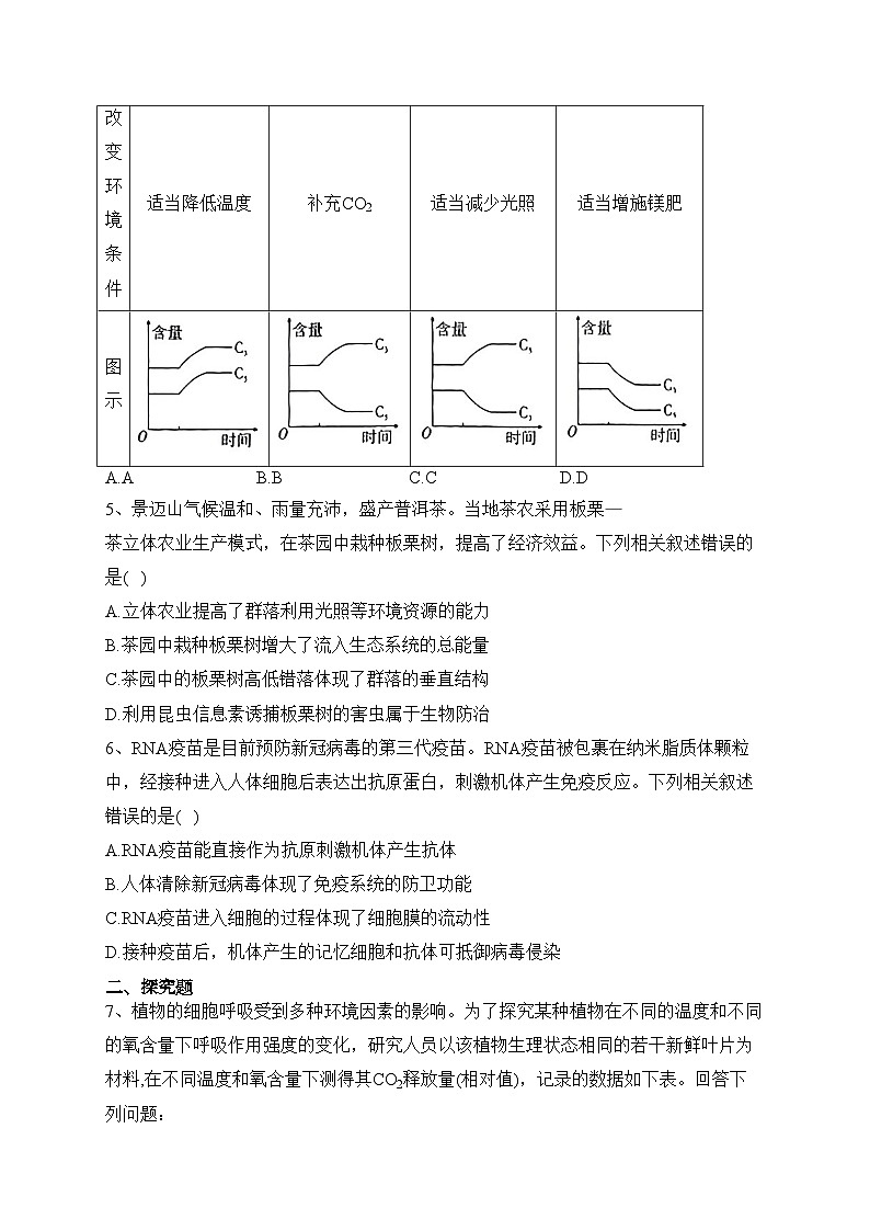 贵州省2023届高三下学期3+3+3高考备考诊断性联考（三）生物试卷（含答案）02