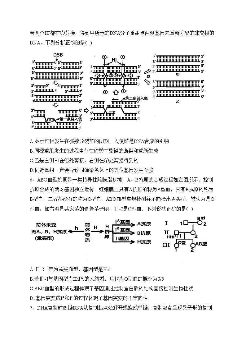 山东省名校2023届高三下学期高考考前热身押题生物试卷（含答案）03