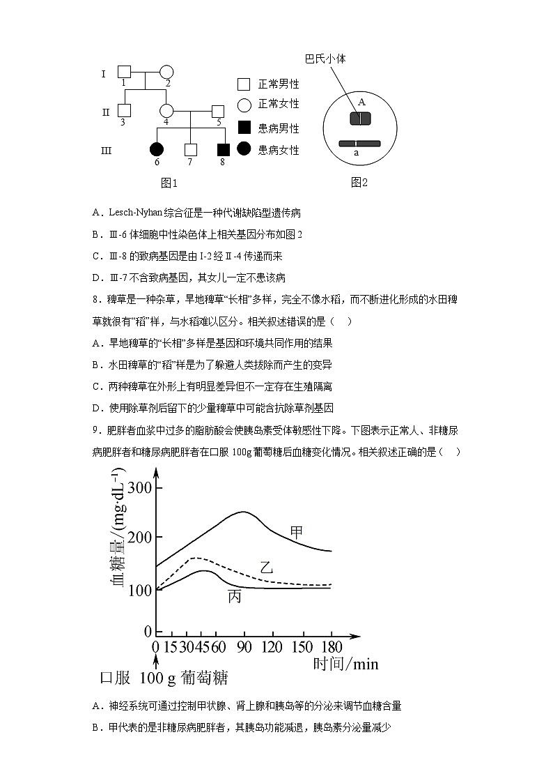 2023届江苏省决胜新高考高三5月大联考生物试题（含解析）第3页