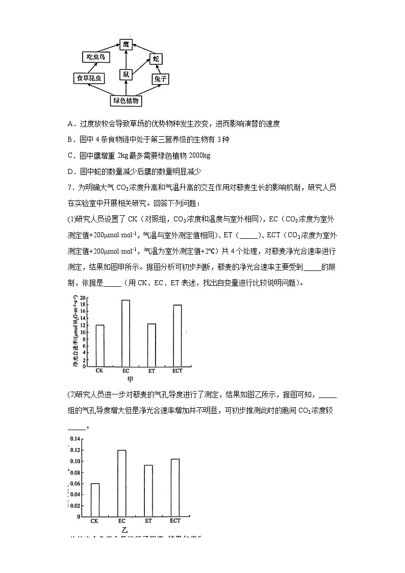 2023届河南省名校青桐鸣高三5月大联考理科综合生物试题（无答案）第3页