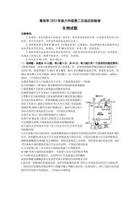 2023届山东省青岛市高三下学期第二次适应性检测（二模）生物 PDF版