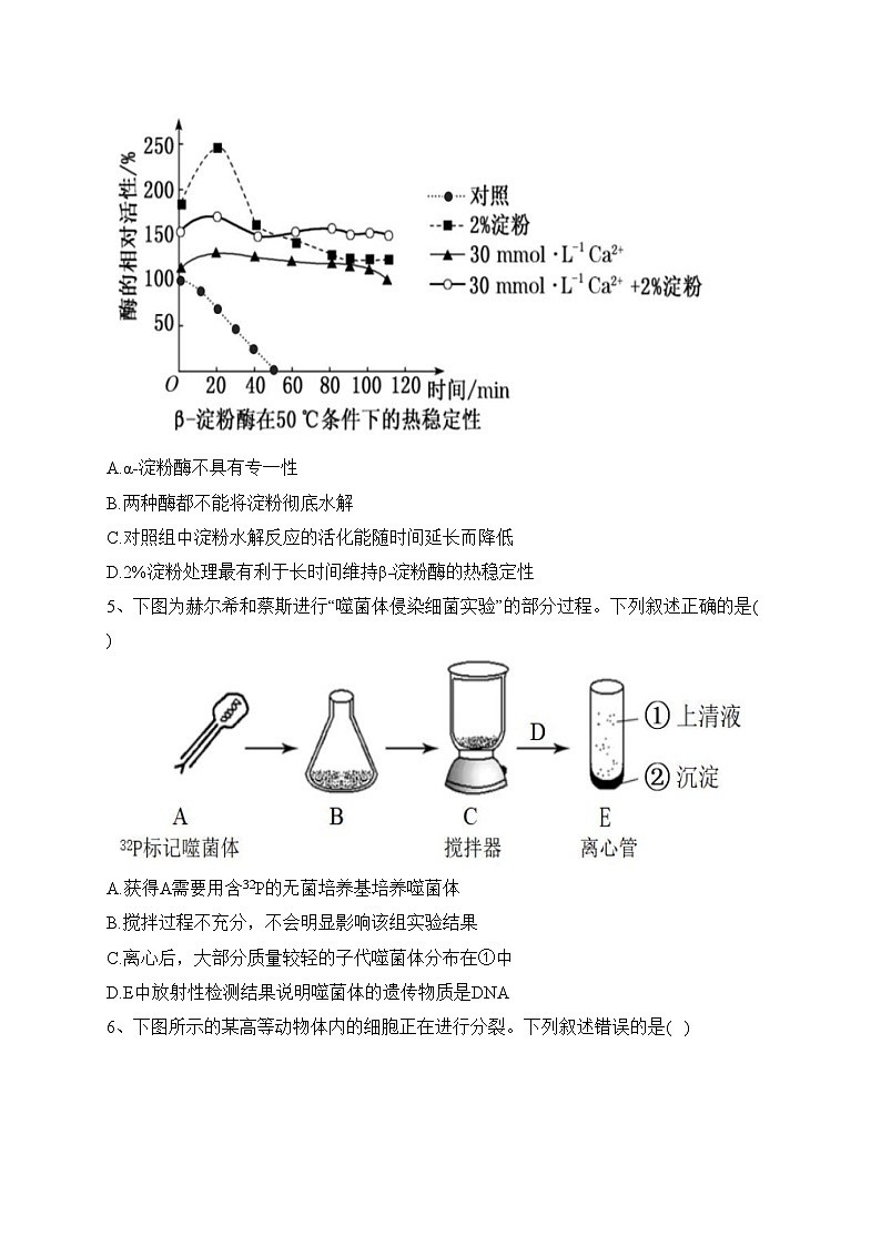 辽宁省大连市2023届高三下学期适应性测试（二）生物试卷（含答案）02