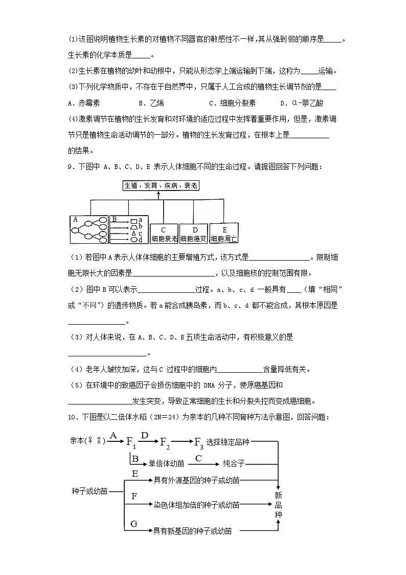 2023届江西省南昌市高三第二次模拟考试理综生物试卷（含解析）03