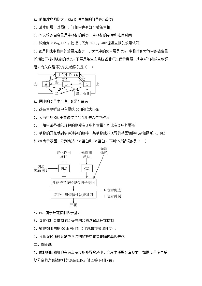 2023届山西省太原市高三第一次模拟理综生物试卷（含解析）第2页
