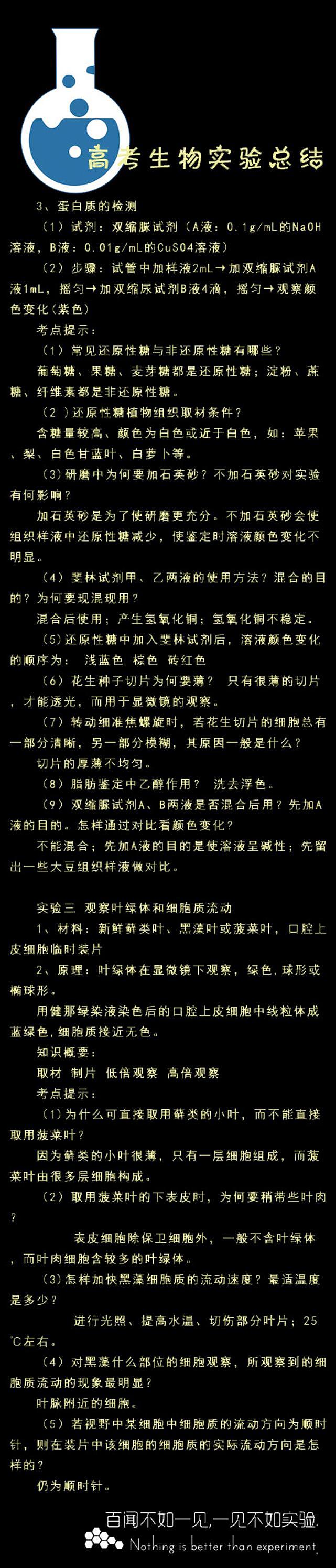高考生物：实验总结第2页