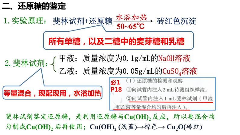 2023届高三生物复习课件检测生物组织中的糖类、脂肪和蛋白质03