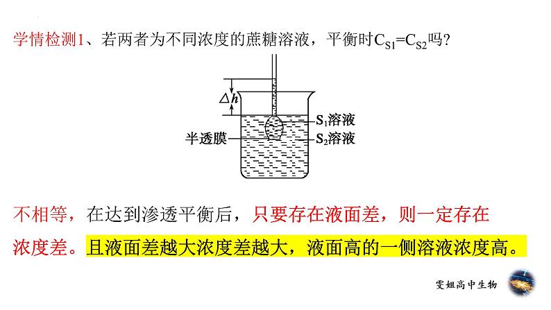 2023届高三生物复习课件物质跨膜运输06