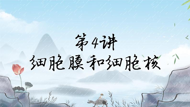 2023届高三复习生物：第三章 细胞膜和细胞核课件第1页