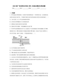 2023届广东省茂名市高三第二次综合测试生物试题（含答案解析）