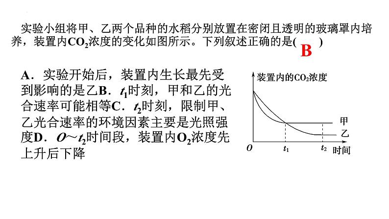 2023届高三二轮复习生物：影响光合作用的因素公开课 课件第7页