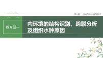 2023届高三生物轮复习课件微专题一　内环境的结构识别、跨膜分析及组织水肿原因