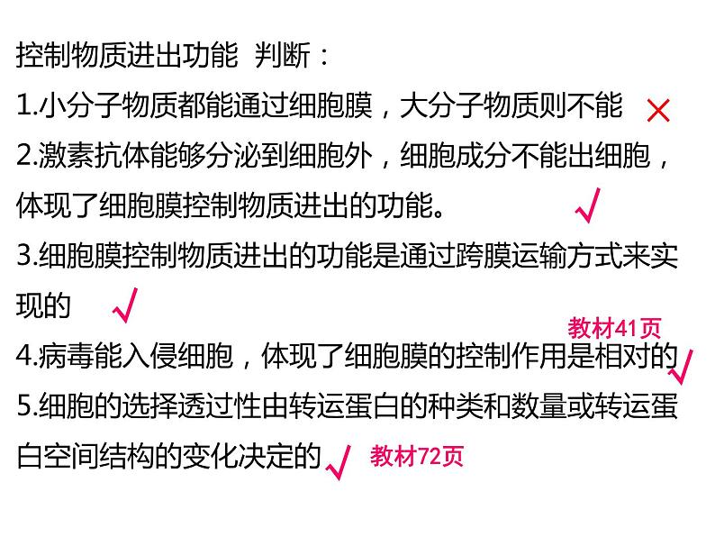 2024届高三生物第复习课件：细胞膜和细胞核第5页