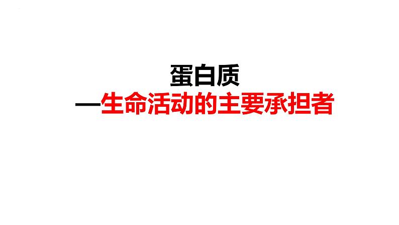 2024届高三生物复习课件蛋白质是生命活动的主要承担者第2页