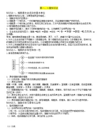 必修一超全知识点总结——2023年高中生物学业水平考试专项精讲+测试