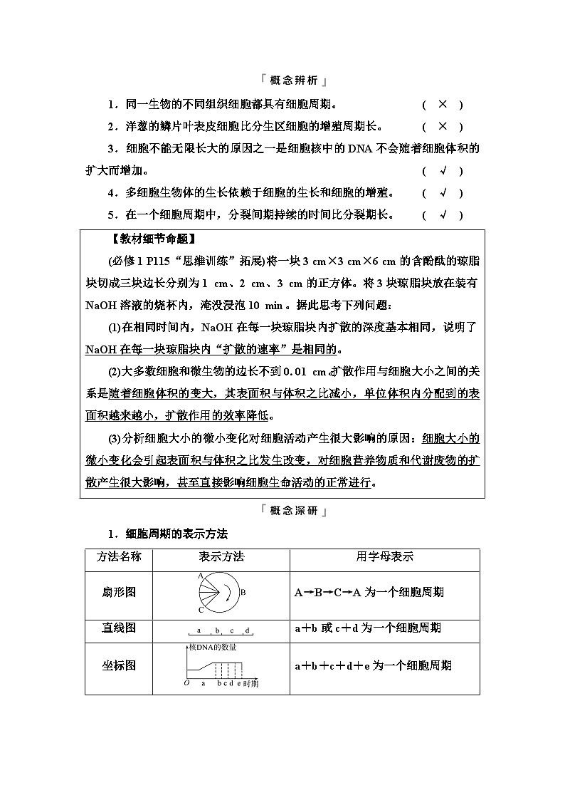 高考生物总复习第4单元第11课细胞的增殖学案02
